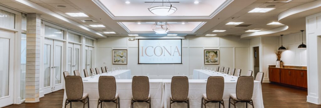 Ohana corporate event meeting space at ICONA Avalon