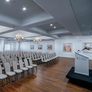 Seaglass ballroom corporate event venue at ICONA Avalon