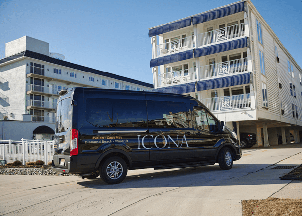 ICONA shuttle at business event hotel