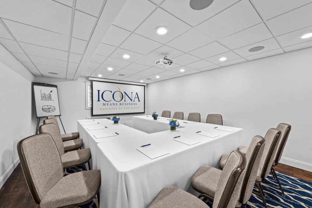 Aloha room corporate meeting venue at ICONA Cape May